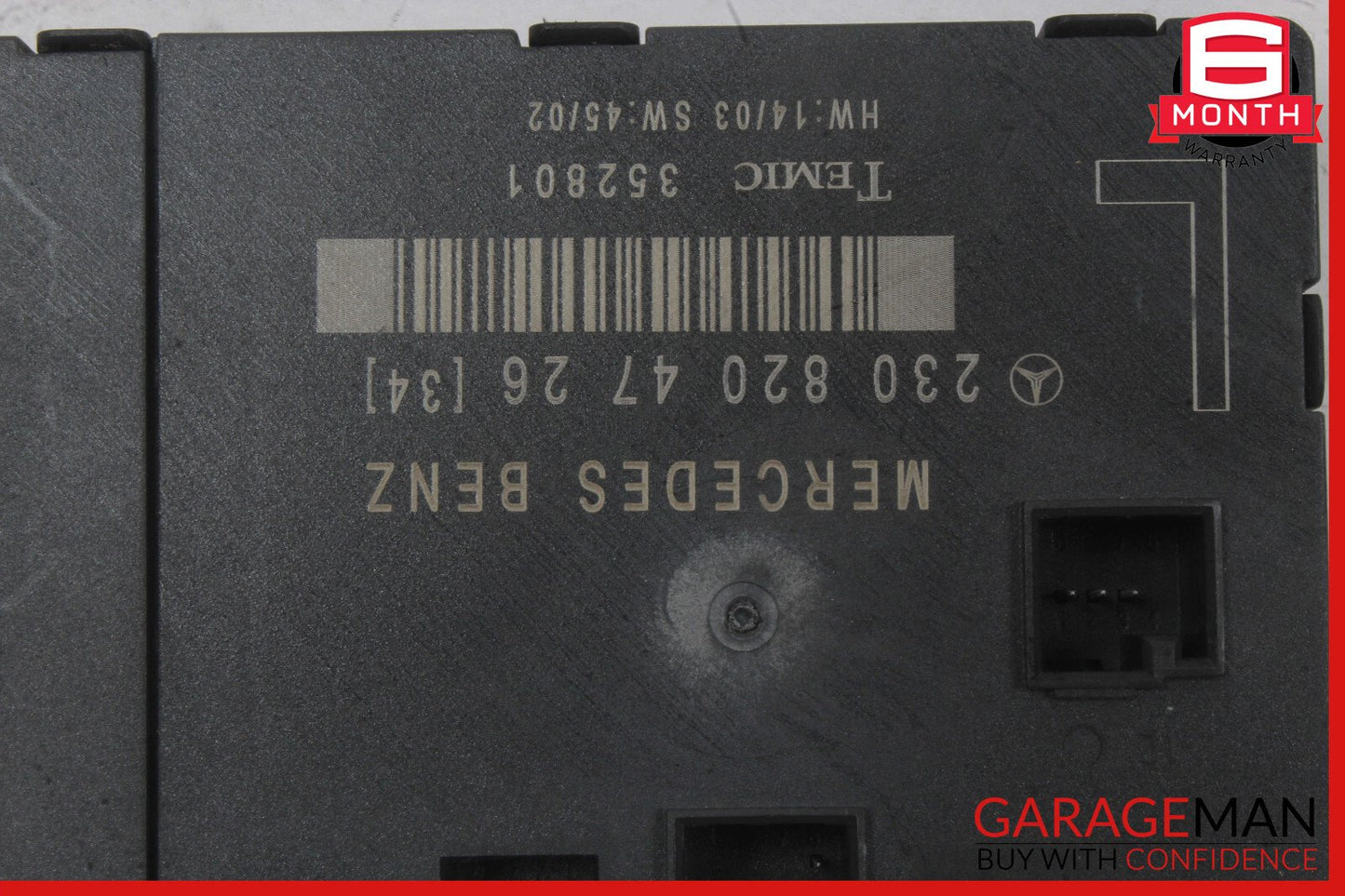 03-12 Mercedes R230 SL500 SL550 SL55 AMG Door Control Module Left Side OEM