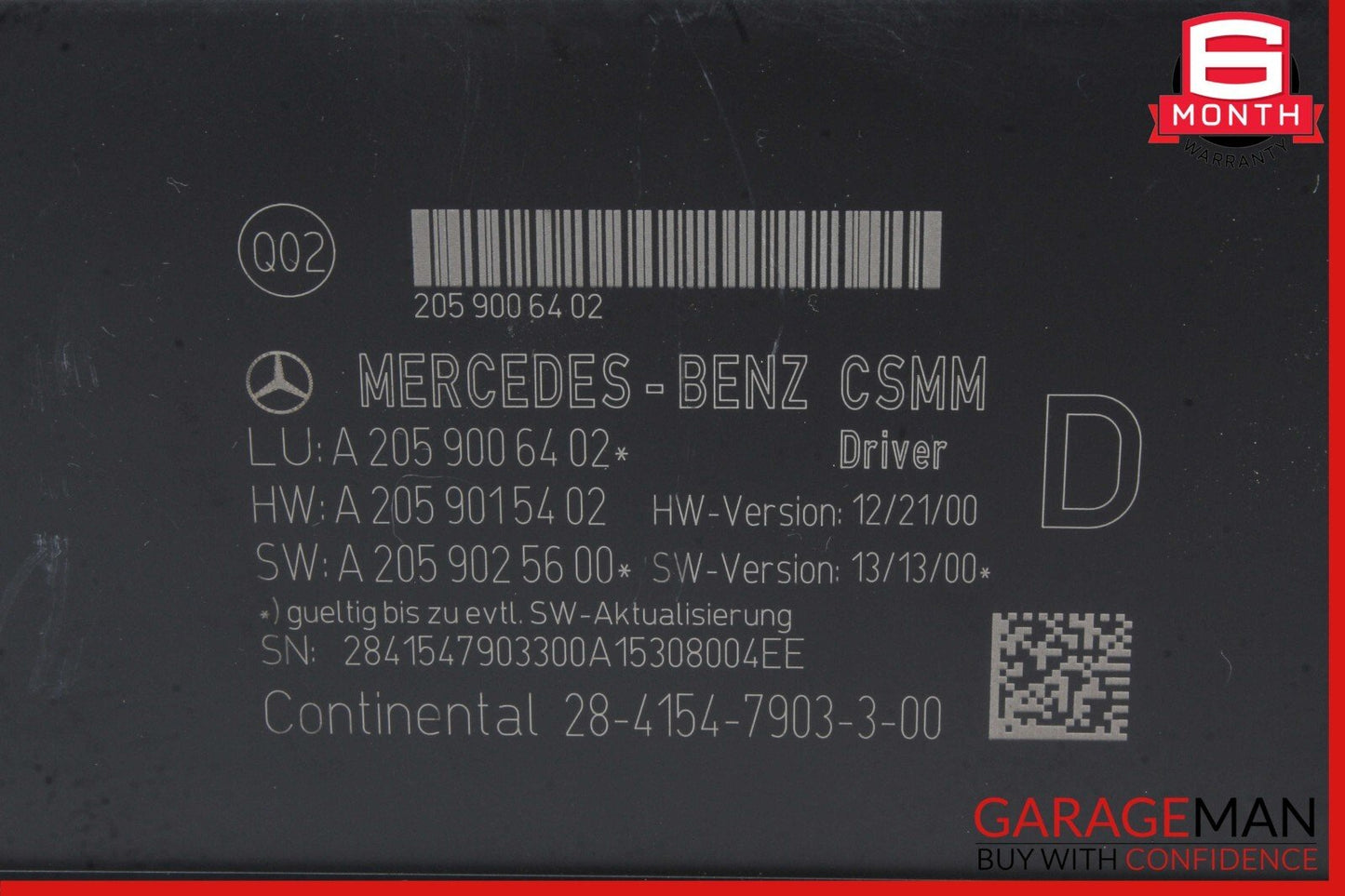 15-20 Mercedes W205 C300 C350e C400 Front Left Side Seat Control Module Unit