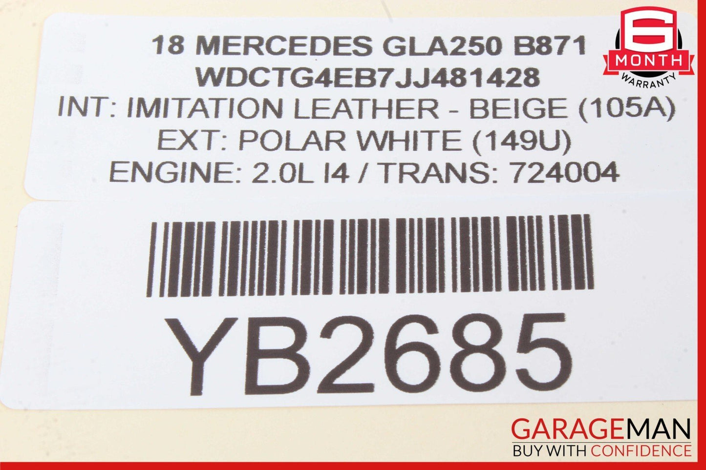 12-20 Mercedes X156 GLA250 GL450 SLK250 Hand Parking Brake Control Module OEM
