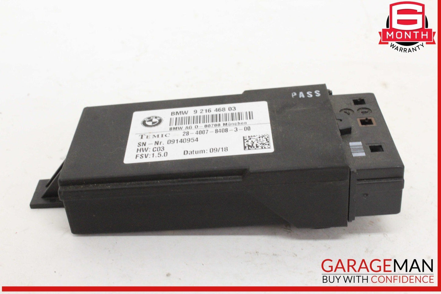 14-18 BMW X5 F15 Front Right Passenger Side Seat Heating Control Module Unit OEM