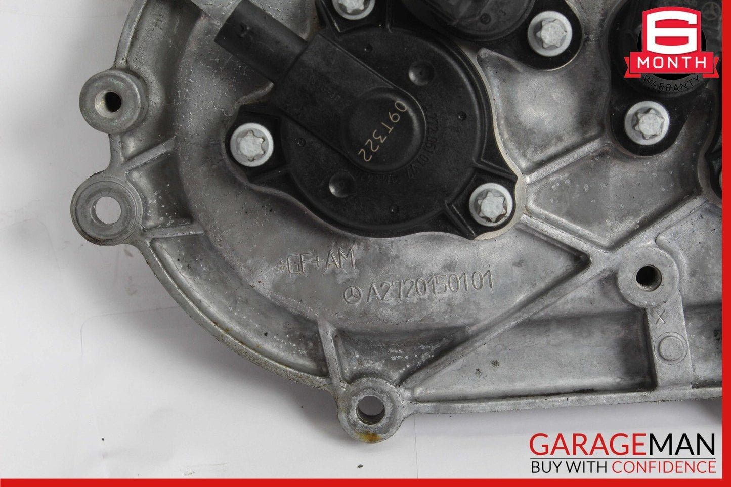 06-13 Mercedes W212 E350 S550 Front Right Engine Timing Chain Cover Plate OEM