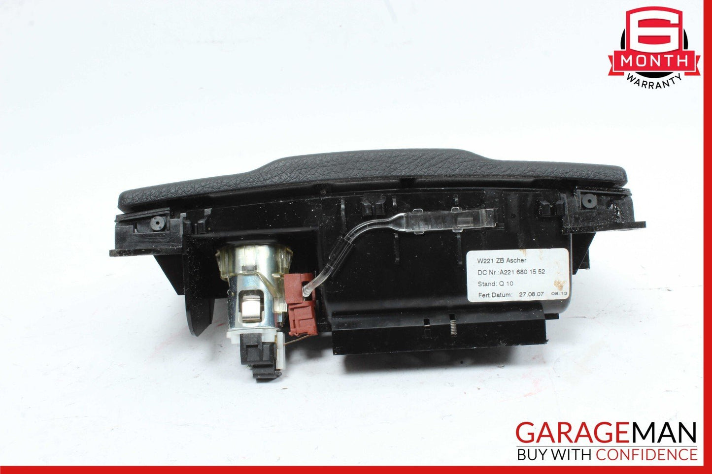 07-09 Mercedes W221 S550 S63 AMG Ash Tray Ashtray Lighter Trim Black OEM
