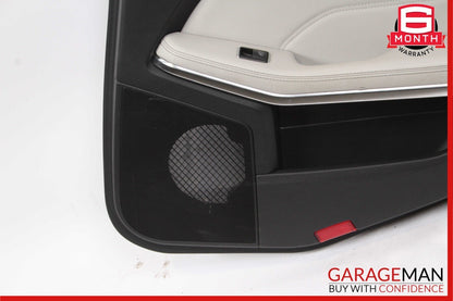 14-16 Mercedes W212 E400 E550 Rear Right Interior Door Panel Leather Grey OEM