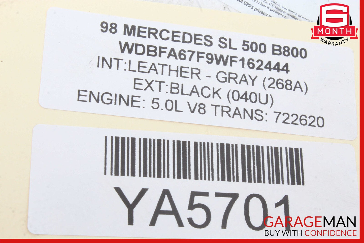 96-02 Mercedes R129 SL500 S500 CL500 Blinker Hazard Warning Control Unit OEM