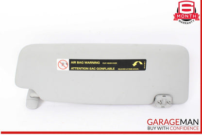 09-16 Audi A4 Front Left Driver Side Sun Visor Sunvisor Gray 8U0857551F OEM