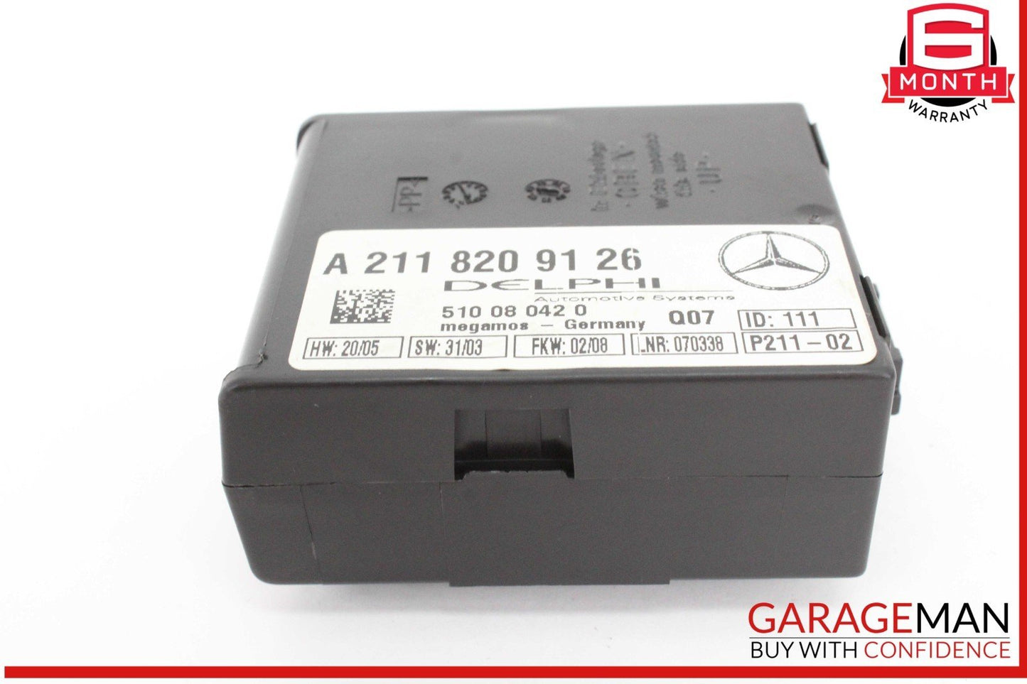 00-12 Mercedes R171 SLK280 C230 S430 E320 Anti Theft Alarm Module 2118209126 OEM