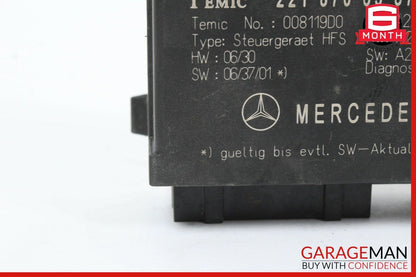 07-09 Mercedes W216 CL550 S550 Rear Trunk Remote Release Open Close Module Unit