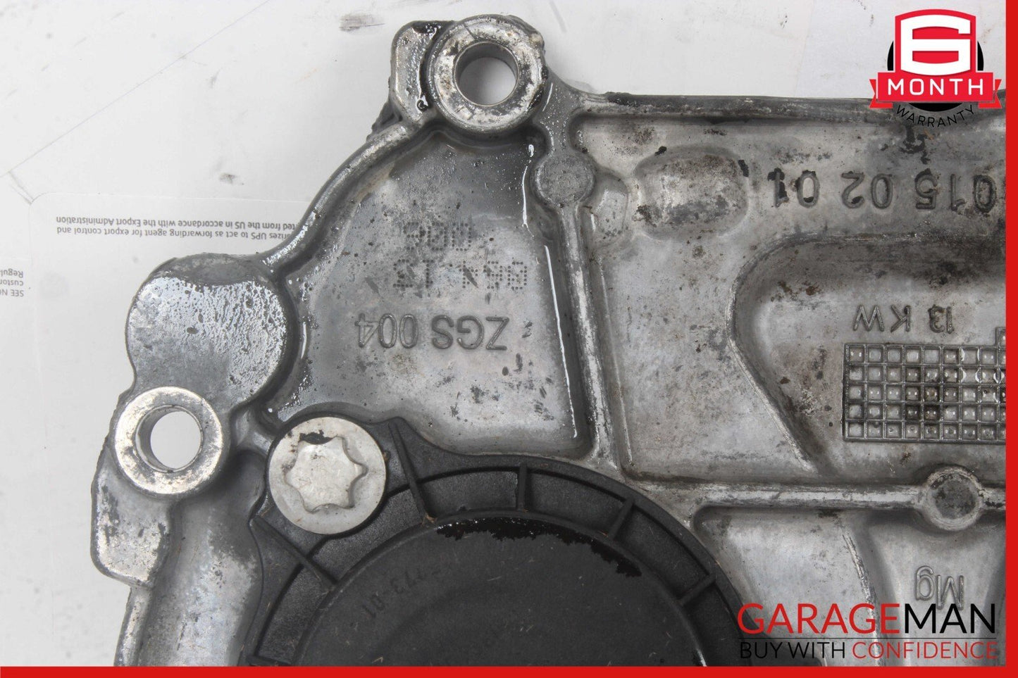 12-18 Mercedes GL450 S550 Front Right / Left Engine Timing Chain Cover Plate
