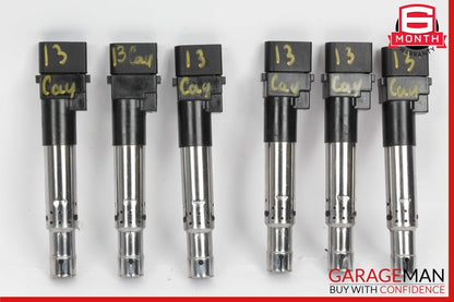 11-14 Porsche Cayenne 958 3.6L Ignition Coil Coils Set of 6 OEM