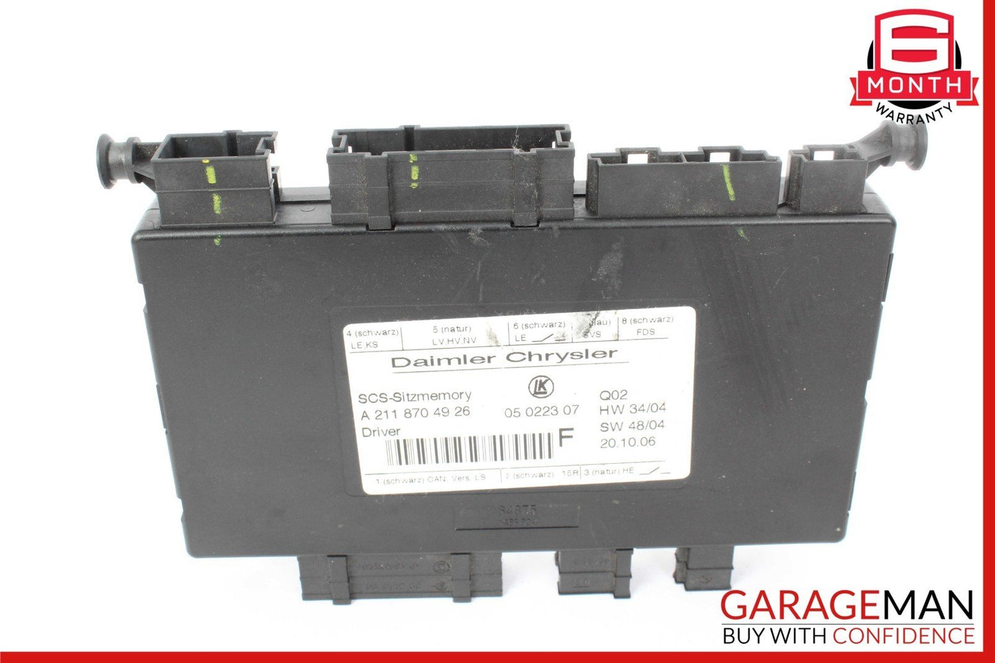 03-12 Mercedes W163 ML500 R500 Front Left Side Seat Control Module OEM