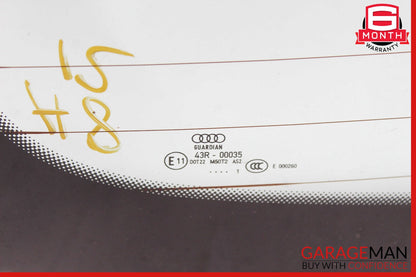 11-17 Audi A8 Rear Back Windshield Glass OEM