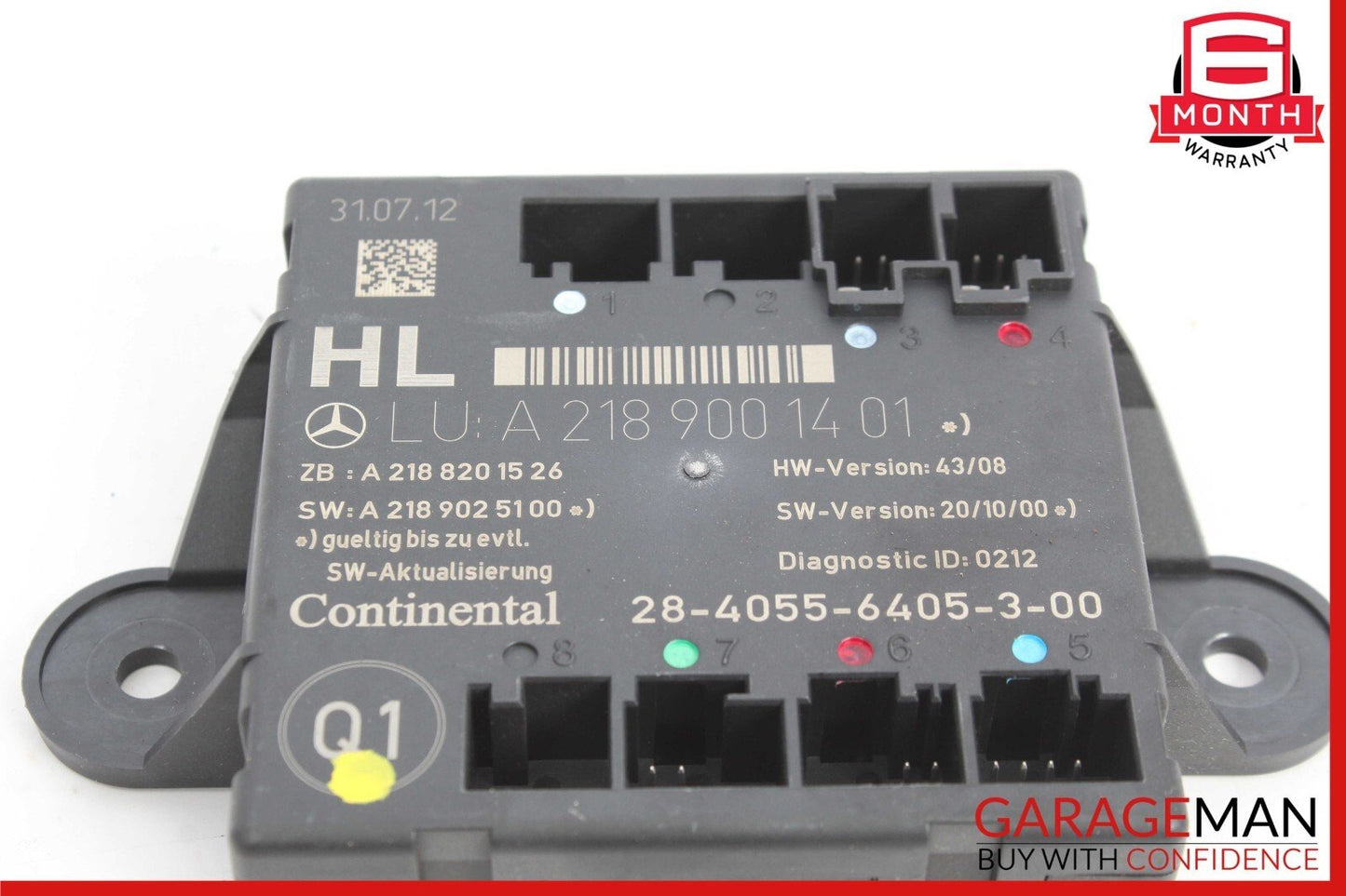 08-18 Mercedes W204 C250 CLS500 E350 C300 Rear Left Door Control Module Unit OEM
