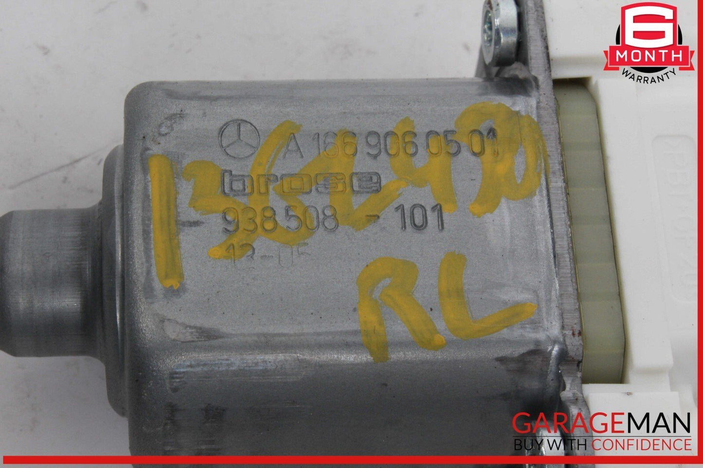 12-19 Mercedes X166 GL450 ML550 Window Regulator Motor Rear Left Side OEM
