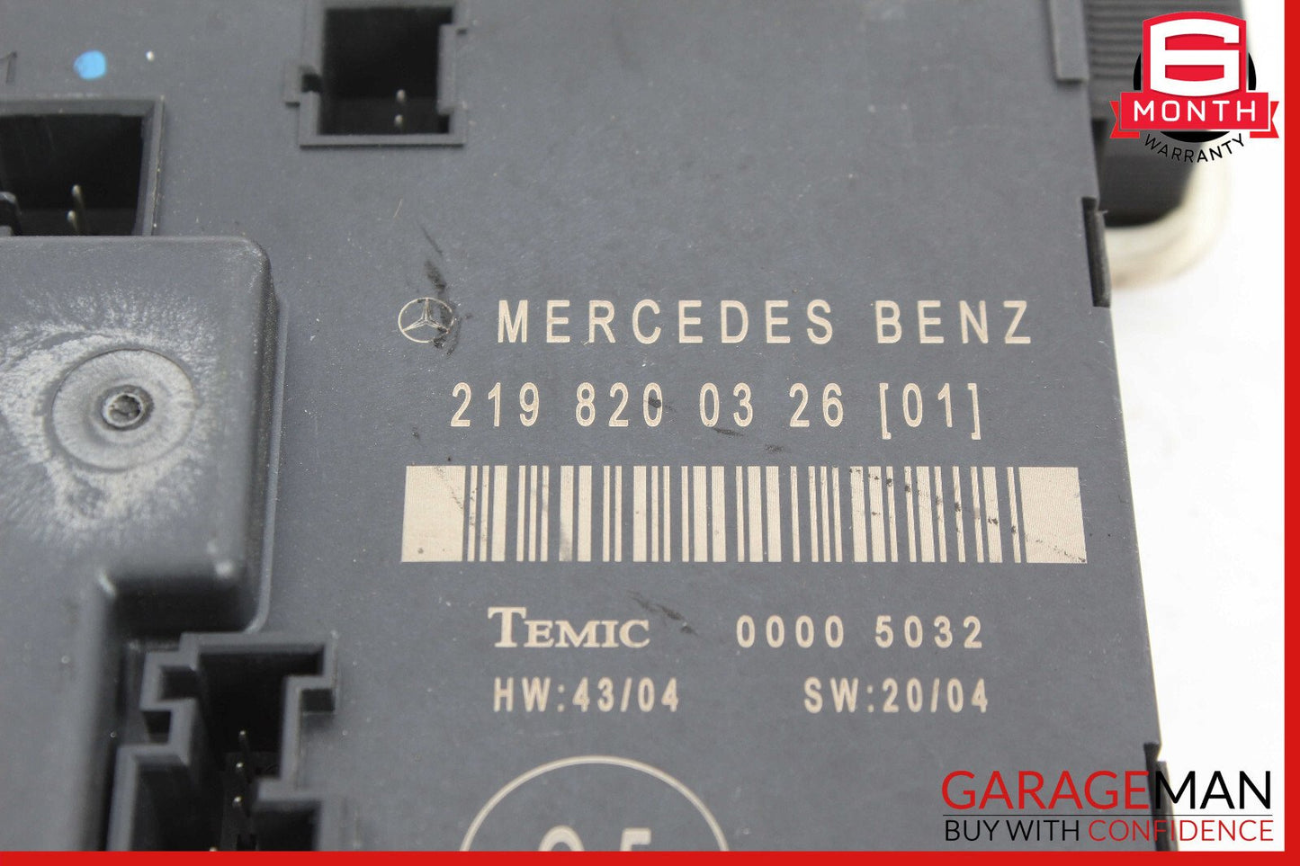06-11 Mercedes W219 CLS550 CLS55 Rear Right Door Control Module 2198200326 OEM