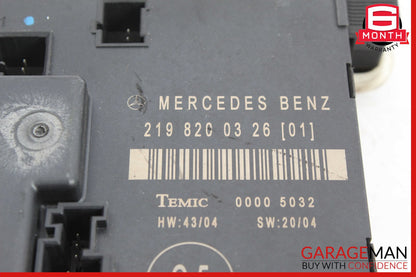 06-11 Mercedes W219 CLS550 CLS55 Rear Right Door Control Module 2198200326 OEM