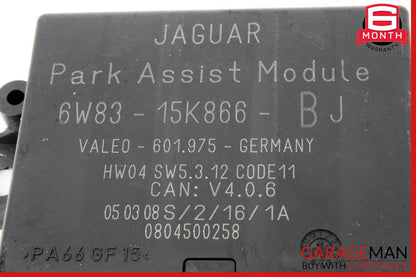 09-15 Jaguar XF X250 Parking Assist Control Module 6W8315K866BJ OEM