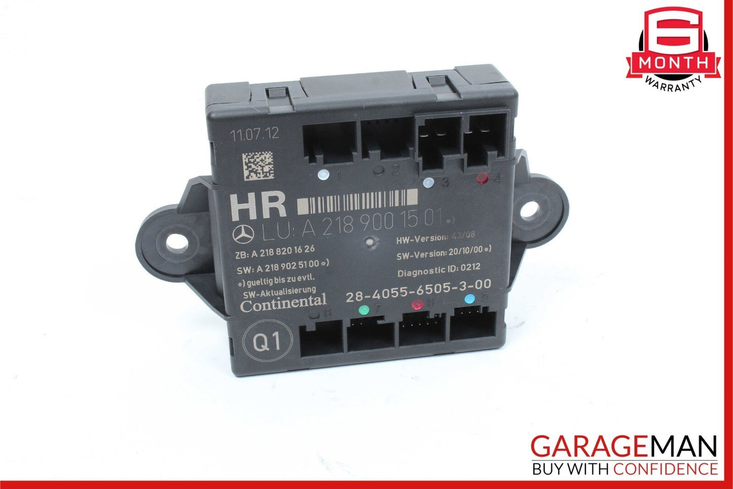 08-18 Mercedes W204 C250 Rear Right Side Door Control Module 2189001501 OEM