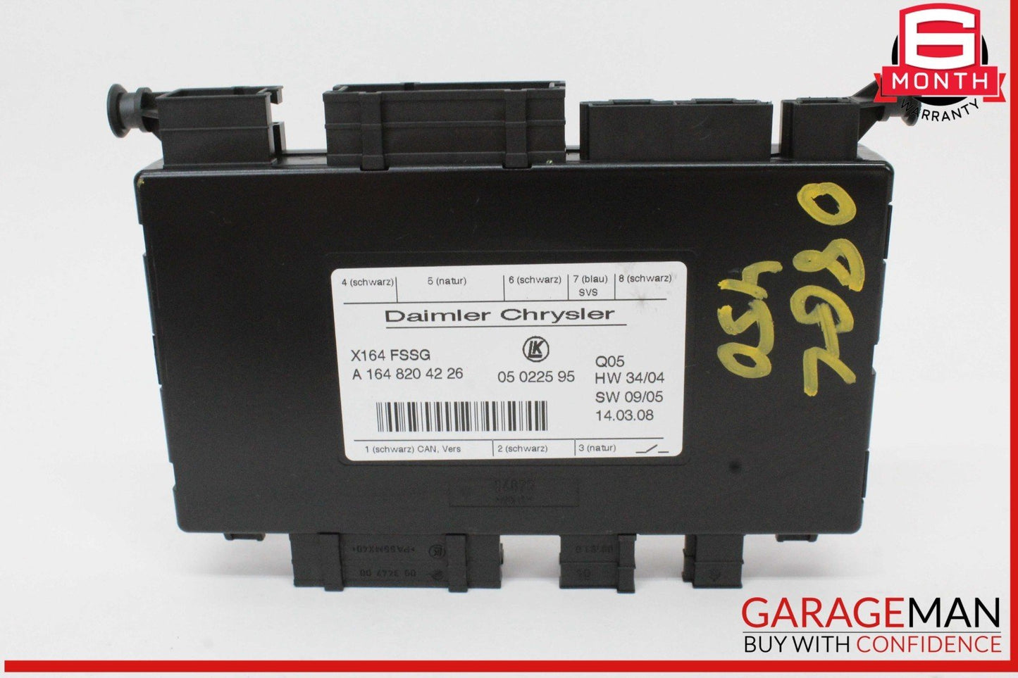 07-12 Mercedes X164 GL450 4MATIC Third Seat Row Power Folding Control Module OEM