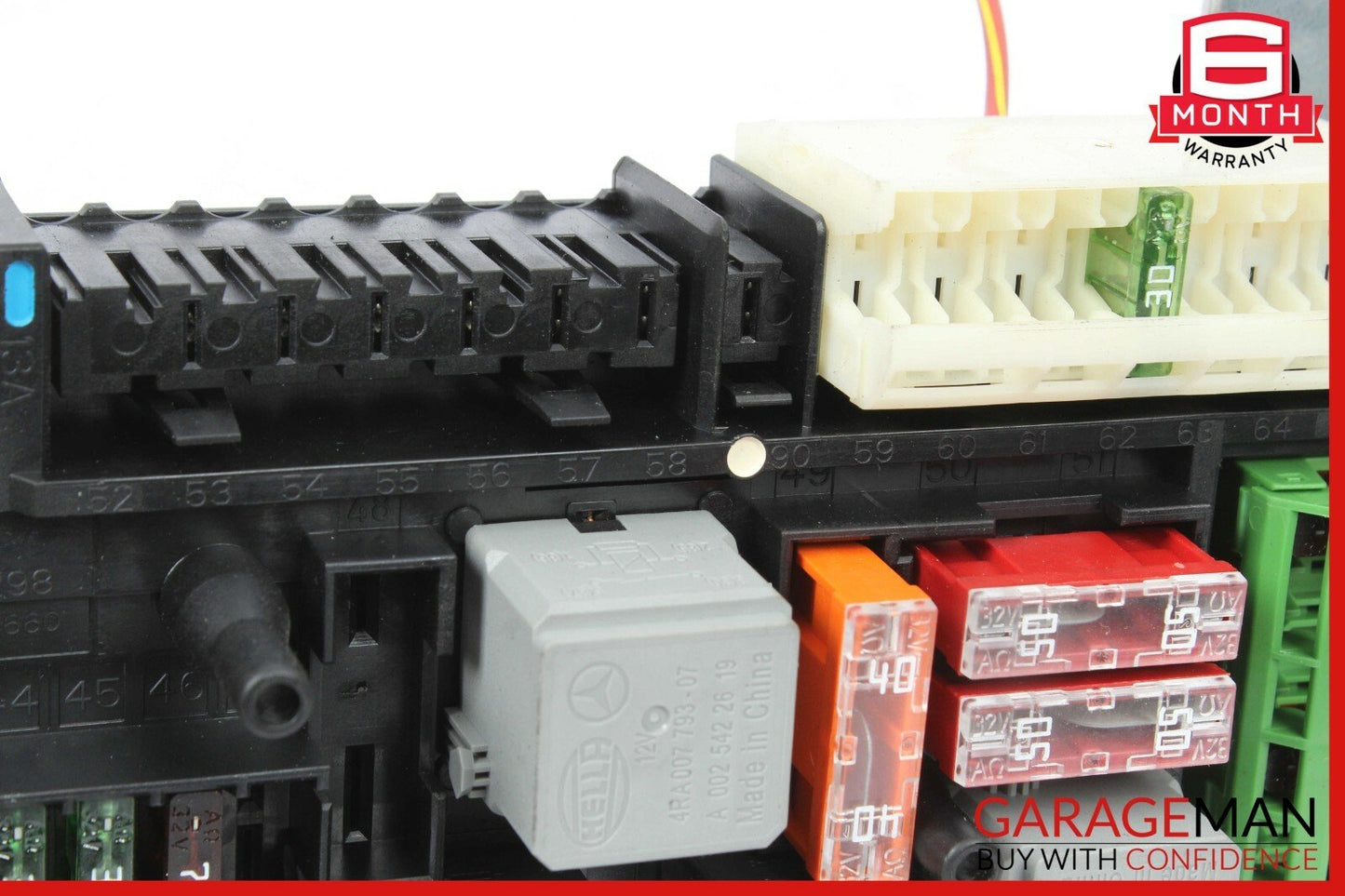 12-14 Mercedes W204 C250 C300 C350 Rear SAM Relay Fuse Box Assembly OEM