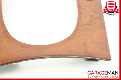 03-06 Mercedes W220 S430 S500 Center Console Shifter Bezel Trim Wood OEM