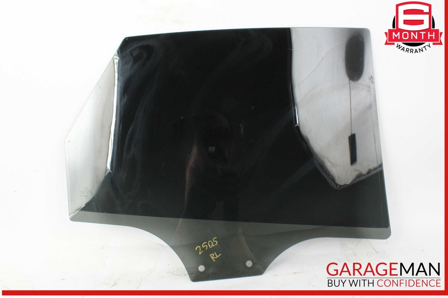 18-25 Audi Q5 Rear Left Driver Side Door Window Glass 43R004553 OEM