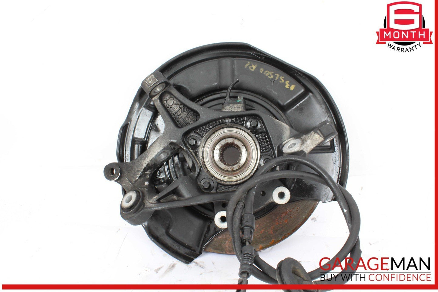 03-12 Mercedes R230 SL500 Rear Left Side Spindle Knuckle Hub w/ Rotor Disc OEM