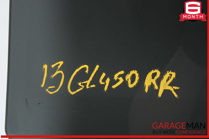 13-19 Mercedes X166 GL450 GLS550 Rear Right Side Window Glass 1667352610 OEM