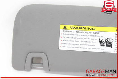 10-16 Porsche Panamera 970 E-Hybrid Front Right Side Sunvisor Sun Visor Gray OEM