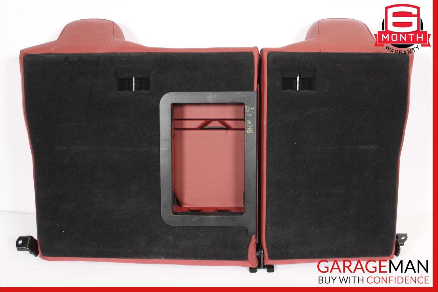 13-19 BMW 650i F06 Rear Top Upper Seat Cushion Cover Armrest Assembly Red OEM