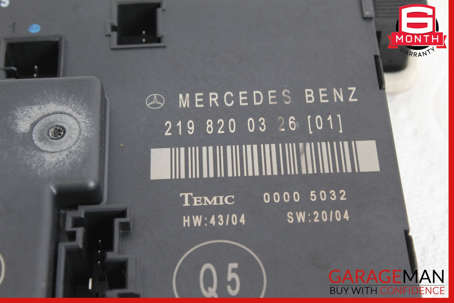 06-11 Mercedes W219 CLS550 Rear Right Door Control Module 2198200326 OEM