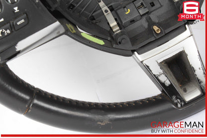 12-15 Jaguar X250 XF Steering Wheel w/ Paddle Shifters Black CX23ABLEG OEM