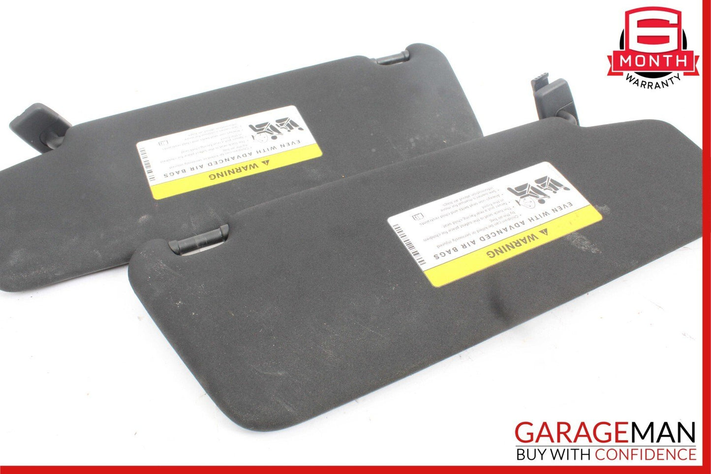 08-14 Mercedes W204 C250 Front Right and Left Sunvisor Sun Visor Set Black OEM