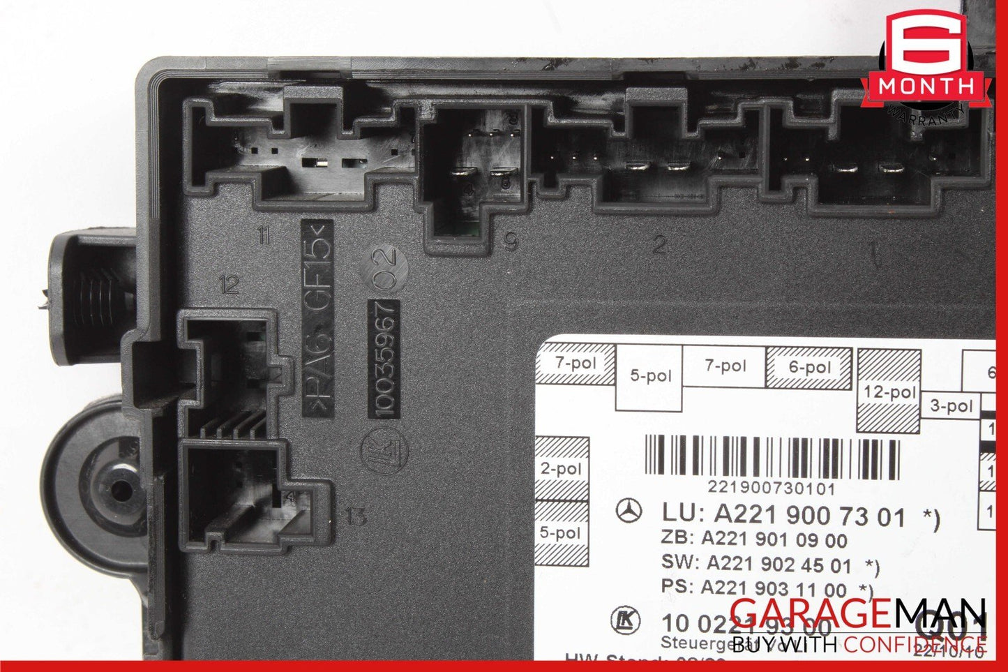 07-13 Mercedes W221 S400 S550 S63 AMG Front Left Door Controller Module Unit
