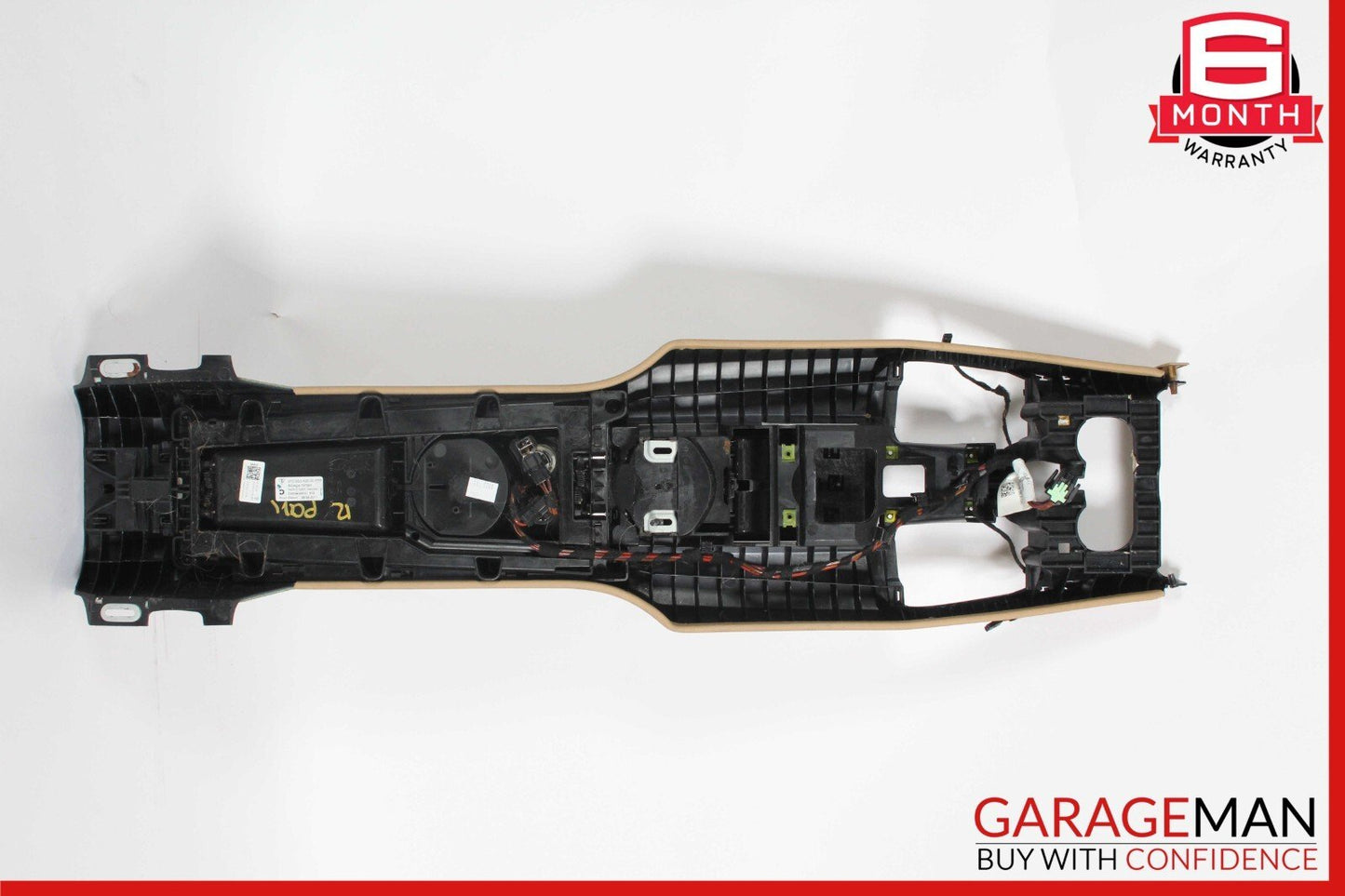 10-16 Porsche Panamera 970 Rear Center Middle Console Storage Trim Panel Beige