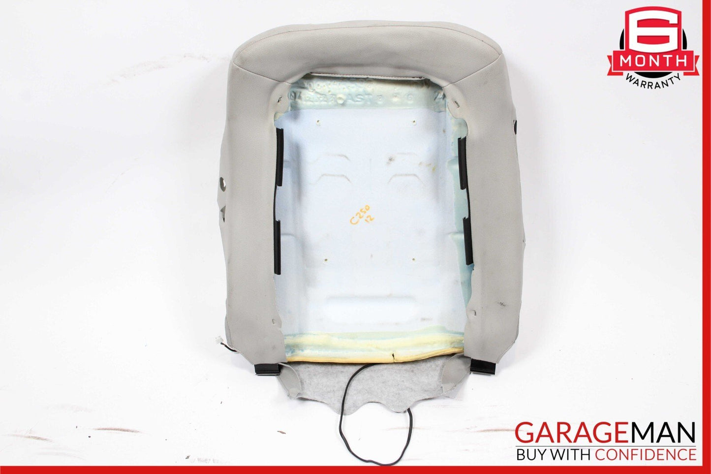 08-14 Mercedes W204 C300 C250 Sedan Front Right Top Upper Seat Cushion Gray