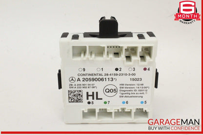 15-18 Mercedes W205 C300 Rear Left Driver Side Door Control Module Unit OEM