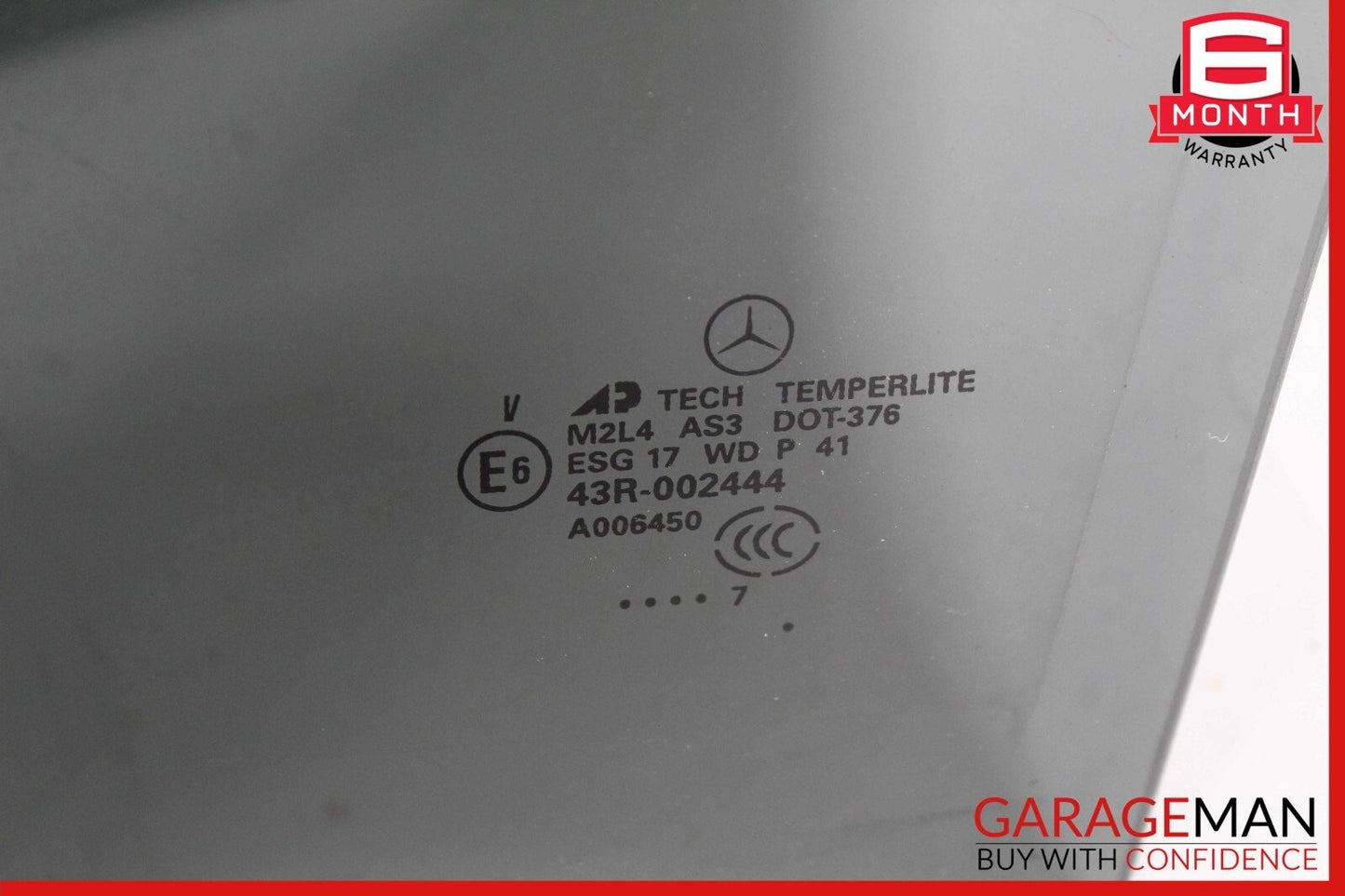 06-12 Mercedes W164 ML350 ML63 AMG Rear Left Driver Side Door Window Glass OEM