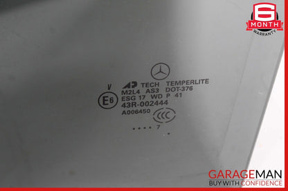 06-12 Mercedes W164 ML350 ML63 AMG Rear Left Driver Side Door Window Glass OEM
