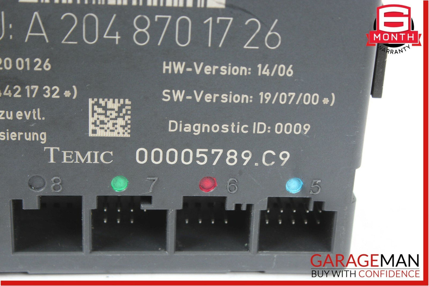 08-14 Mercedes W204 C300 C350 Front Left Side Door Control Module Unit OEM