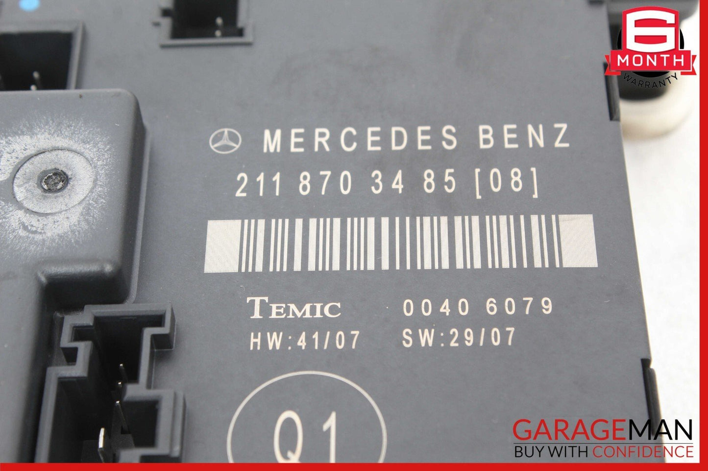 07-09 Mercedes W211 E350 E550 Rear Right Door Control Module 2118703485 OEM