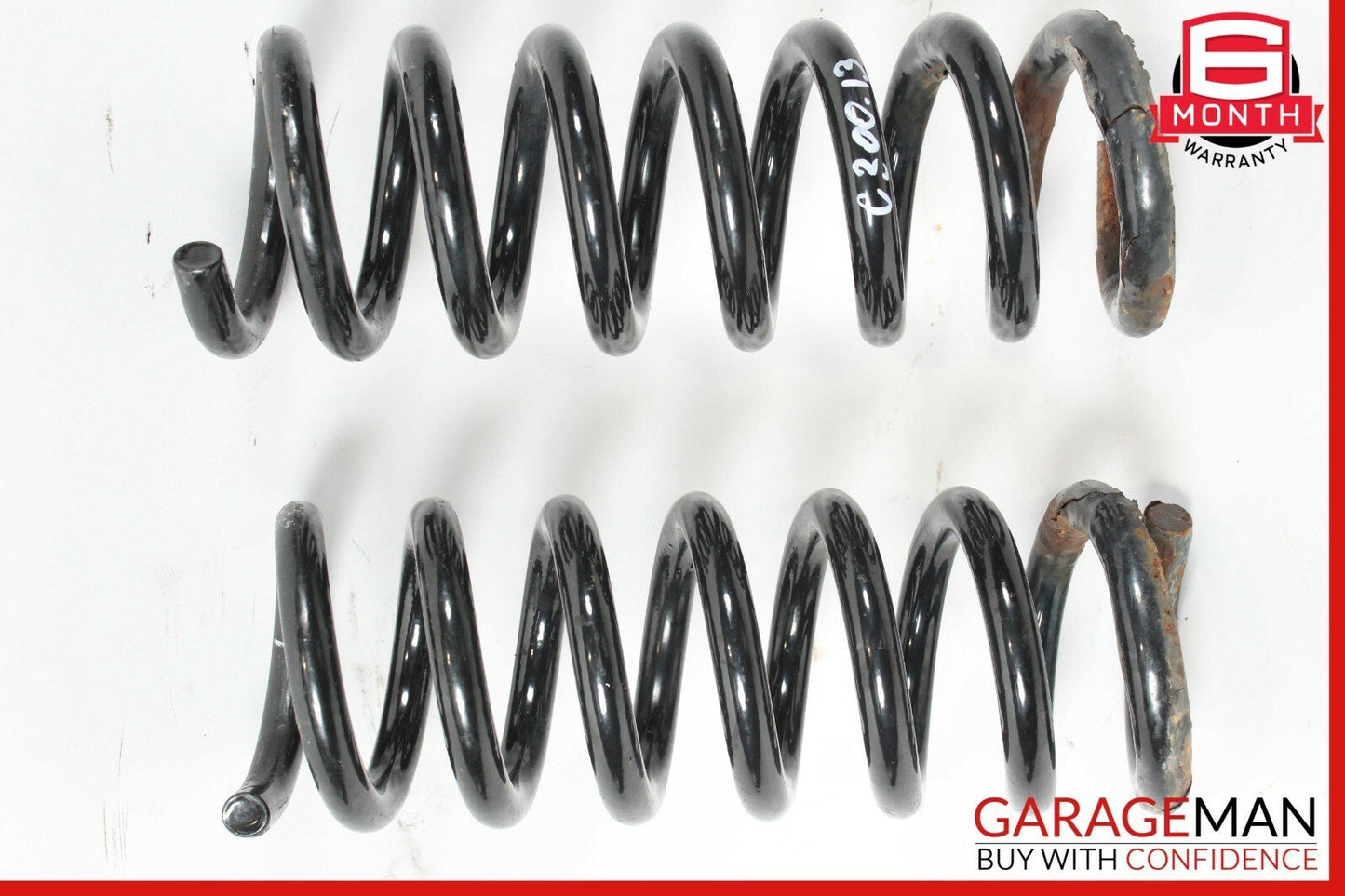 08-14 Mercedes W204 C300 Rear Left & Right Shock Absorber Coil Spring Set OEM