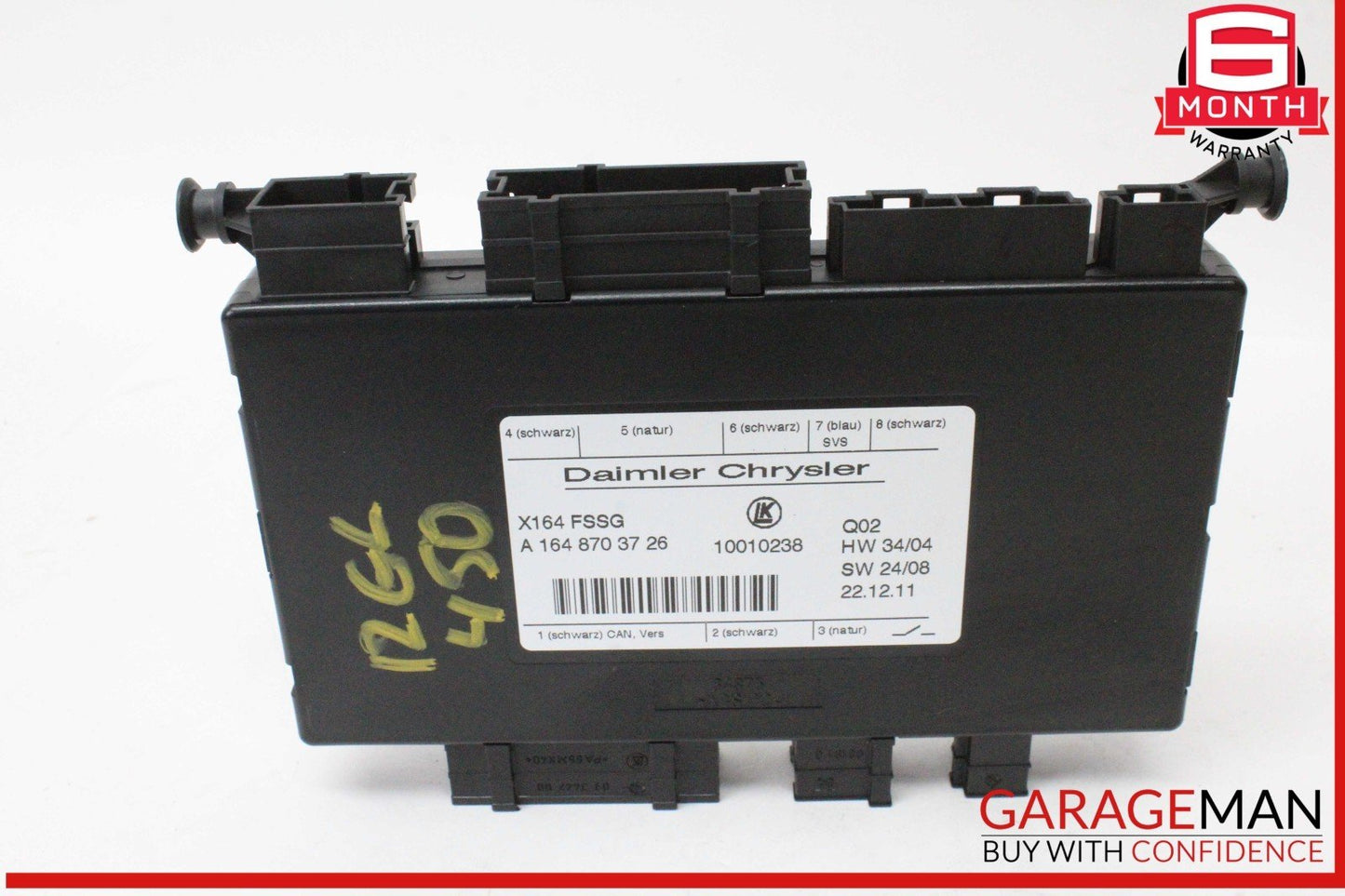 07-12 Mercedes X164 GL450 4MATIC Third Seat Row Power Folding Control Module OEM