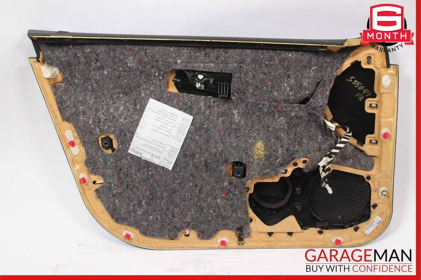 07-09 Mercedes W221 S550 Front Right Interior Door Panel Trim Assy Anthracite