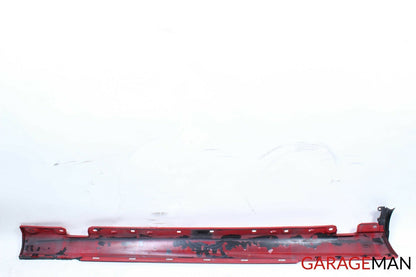 02-05 Mercedes W203 C230 Coupe Left Driver Side Rocker Skirt Moulding Panel Red