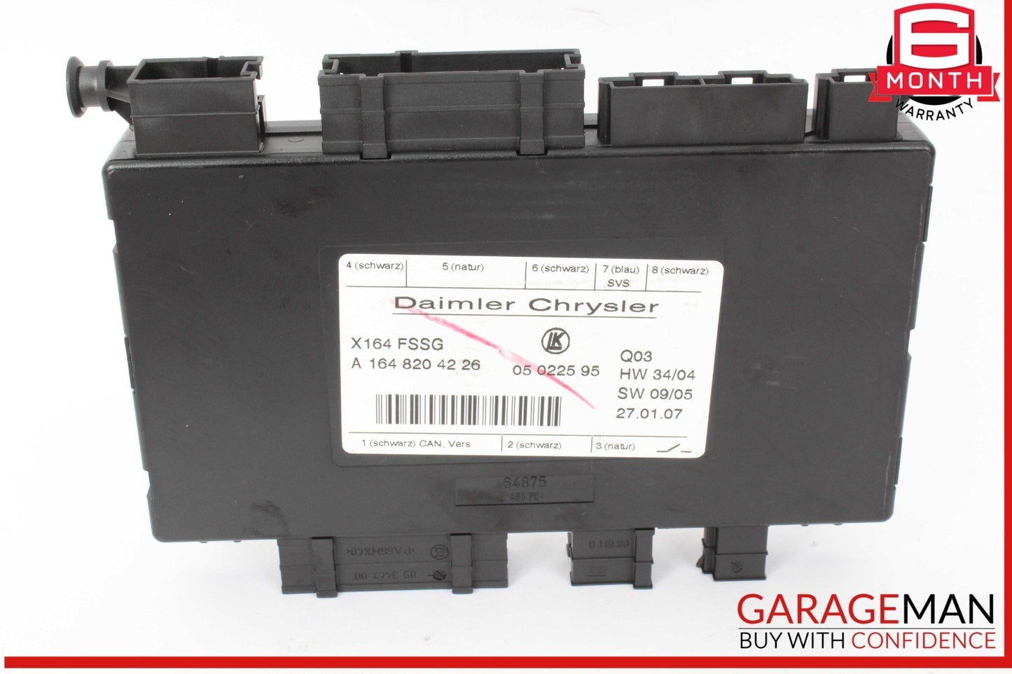 07-12 Mercedes X164 GL450 4MATIC Third Seat Row Power Folding Control Module OEM