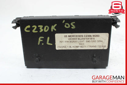 01-07 Mercedes W203 C230 C280 C320 Door Control Module Front Left 2038201585 OEM
