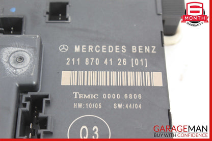 03-09 Mercedes W211 E350 E500 E63 AMG Rear Right Door Controller Module