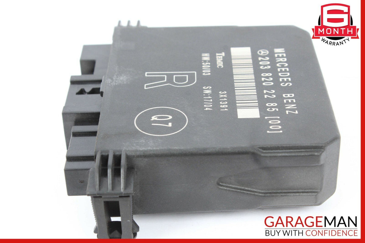 01-07 Mercedes W203 C230 C320 Rear Right Passenger Side Door Control Module Unit