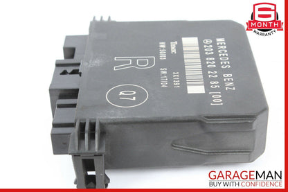 01-07 Mercedes W203 C230 C320 Rear Right Passenger Side Door Control Module Unit