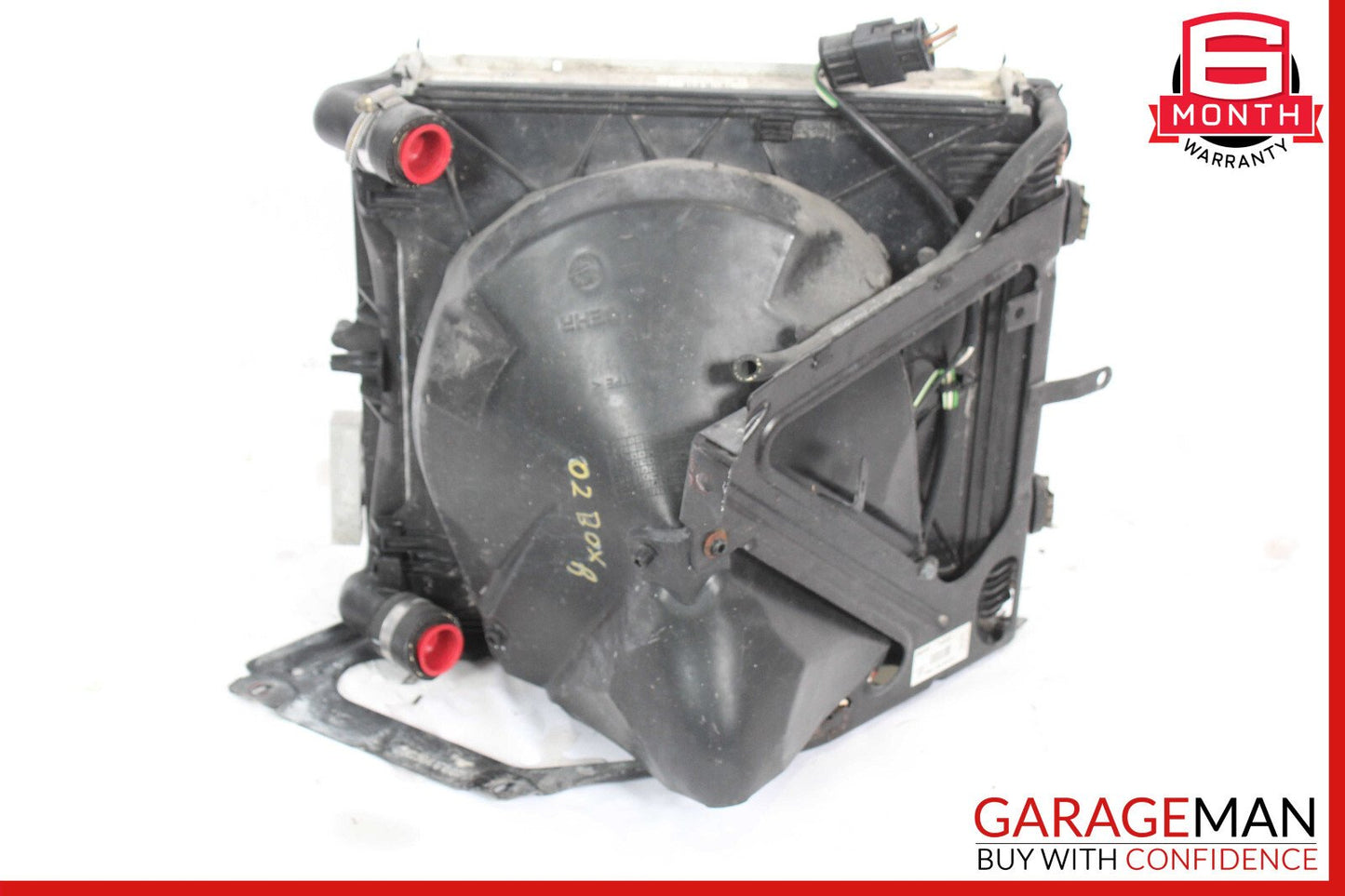 97-04 Porsche Boxster 986 S Right Side Engine Radiator AC A/C Condenser Fan Assy